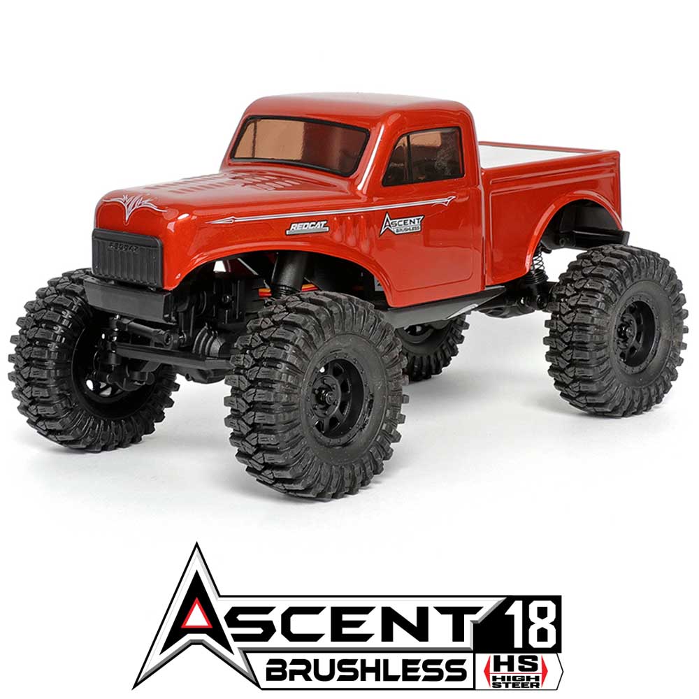 Redcat Ascent-18 Brushless — New — Orange — 1/18 Scale Rock Crawler