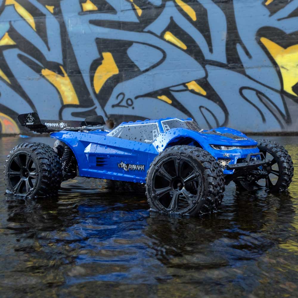 Redcat Piranha TR10 — New — Blue — 1/10 Scale 2WD Truggy