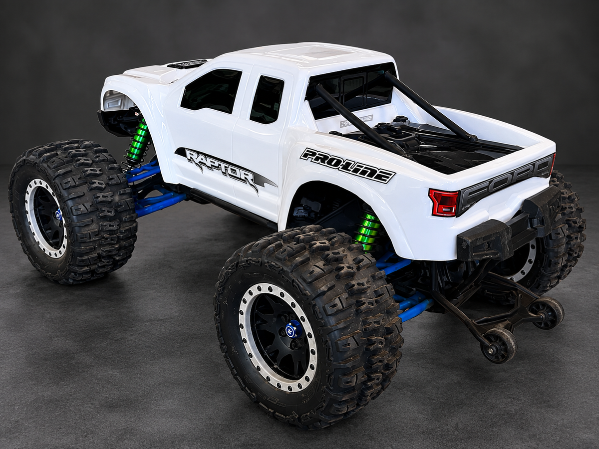 Traxxas X-Maxx 8S — White Pro-Line Raptor Body — Used & Upgraded