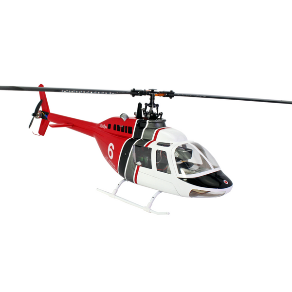 FlishRC Bell 206 V5 — New — LAFD — 450 Size — Assembled & Test Flown