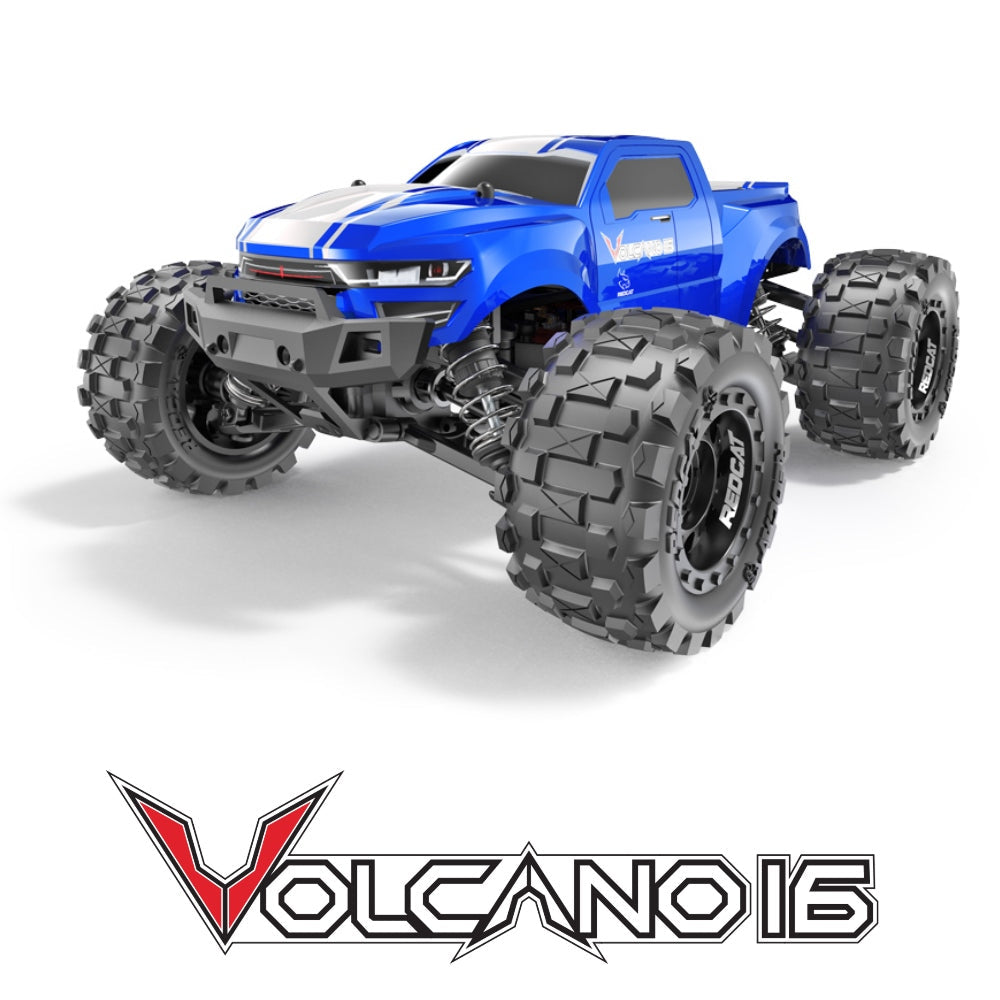 Redcat Volcano-16 — New — Blue — 1/16 Scale 4WD Monster Truck