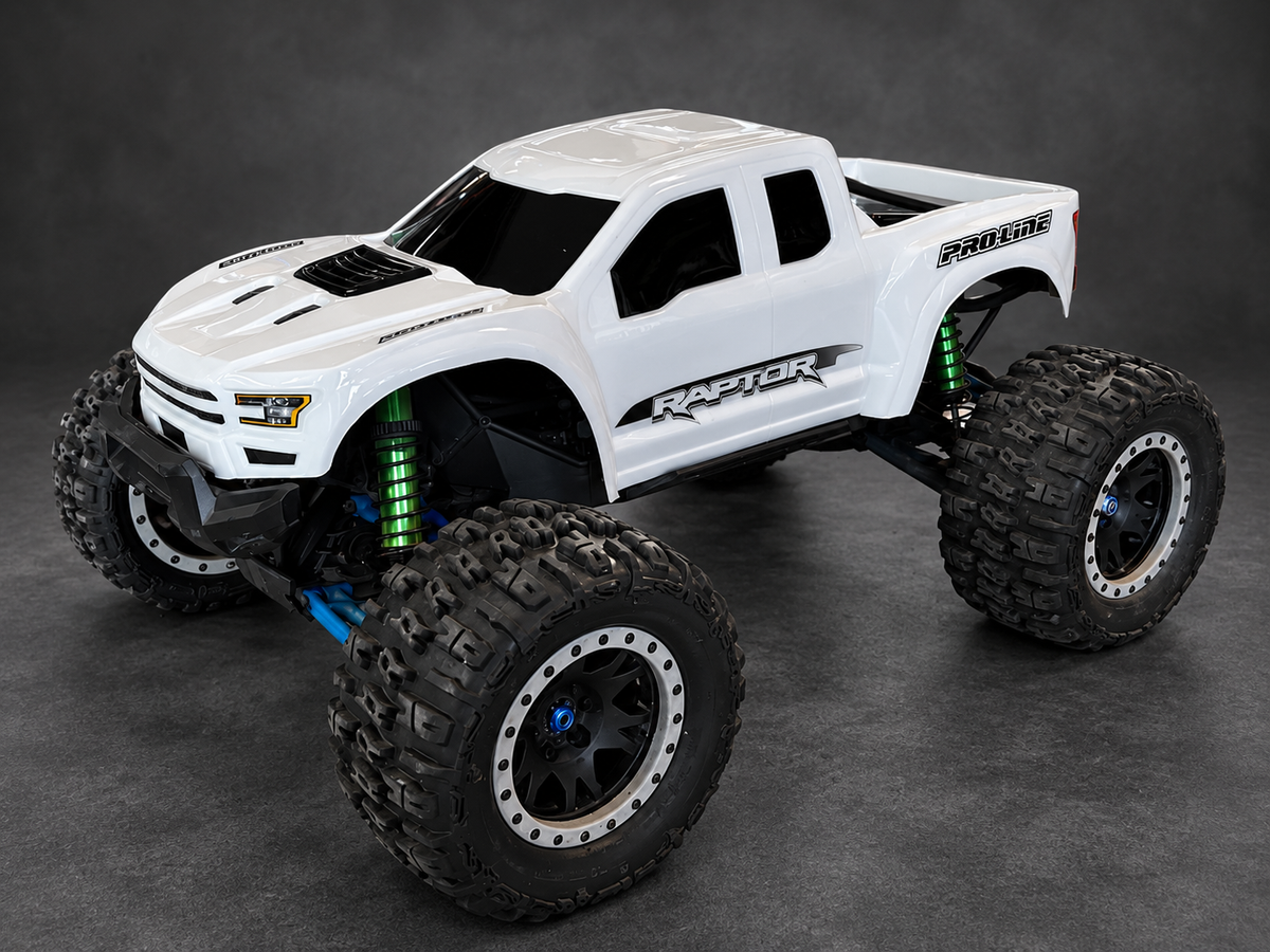 Traxxas X-Maxx 8S — White Pro-Line Raptor Body — Used & Upgraded