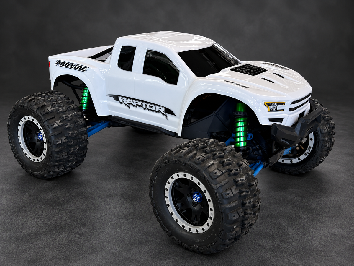 Traxxas X-Maxx 8S — White Pro-Line Raptor Body — Used & Upgraded