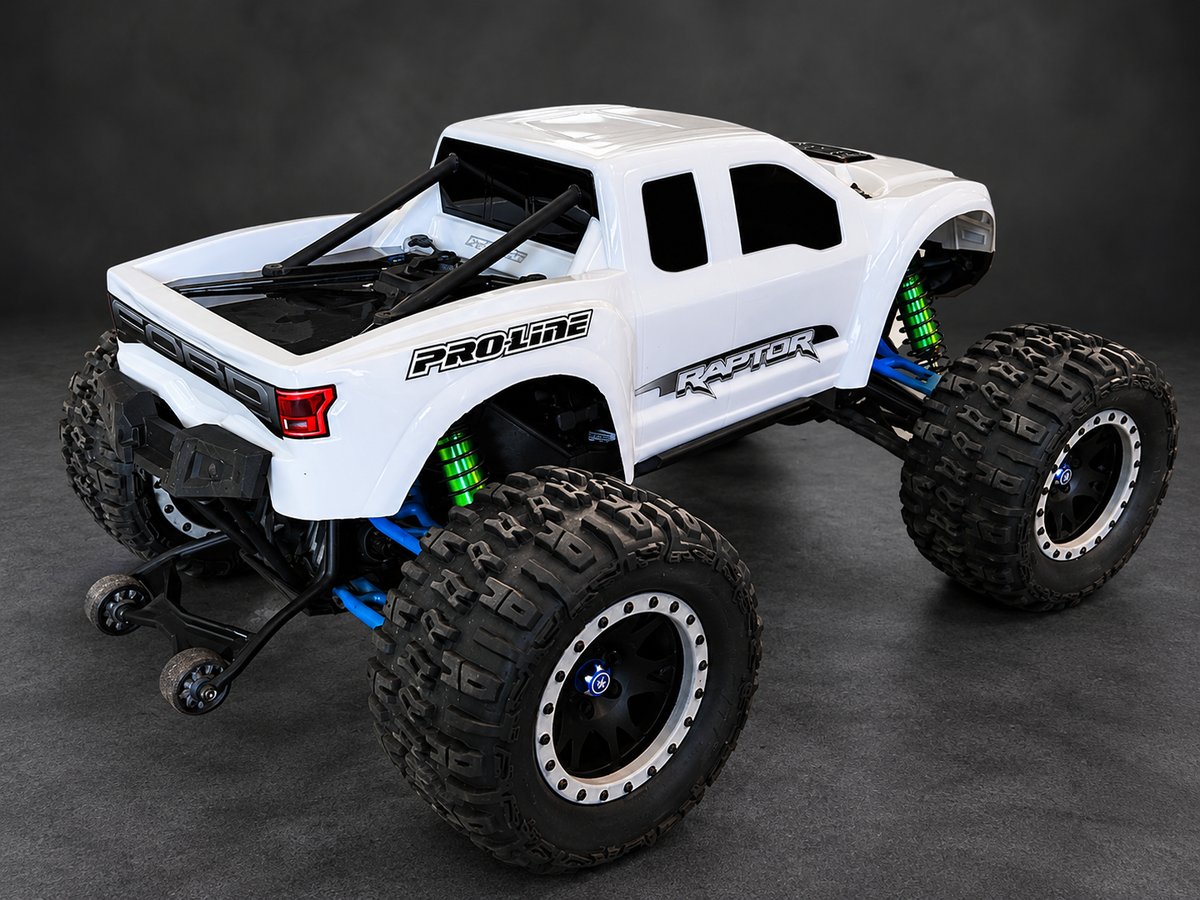 Traxxas X-Maxx 8S — White Pro-Line Raptor Body — Used & Upgraded