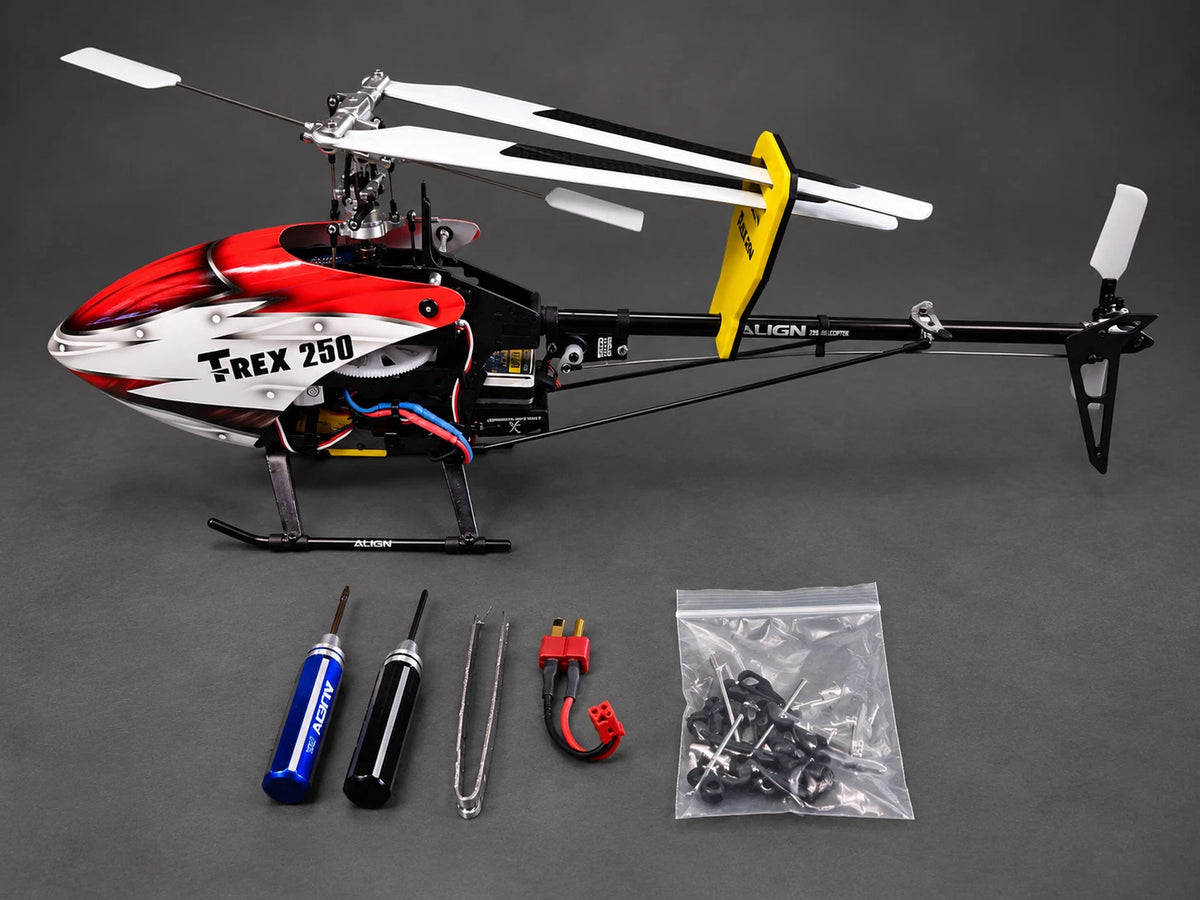 Align T-Rex 250 — Used BNF — Case, Battery & Charger